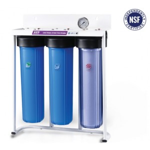 Водоочиститель 3-стадийный системы Биг Блю Raifil PU908B3-BK1-PR-S-G